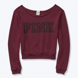 VS PINK EVERYDAY LOUNGE OPEN NECK CREW